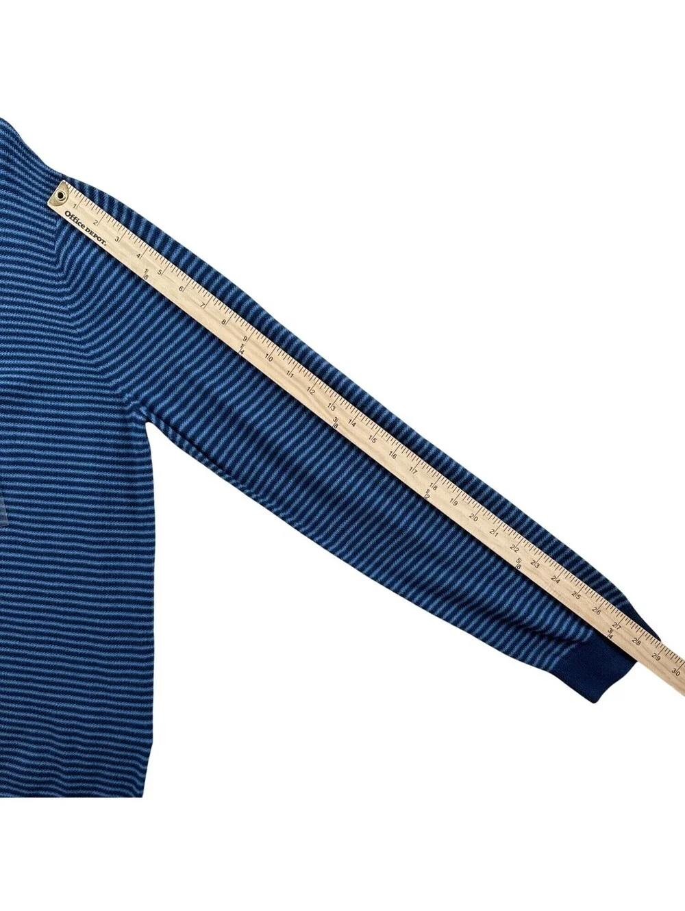 NEW Michael Kors Small Blue Stripe Crew Neck Sweater Large